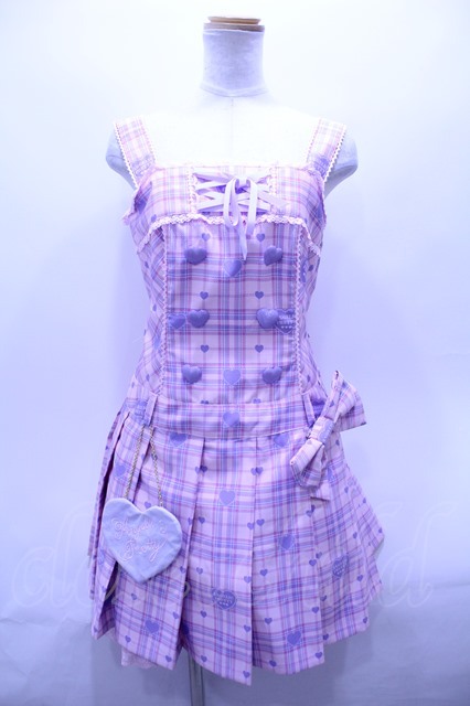 Angelic Pretty / Sprinkle Heart Tartanジャンパースカート S-23-06