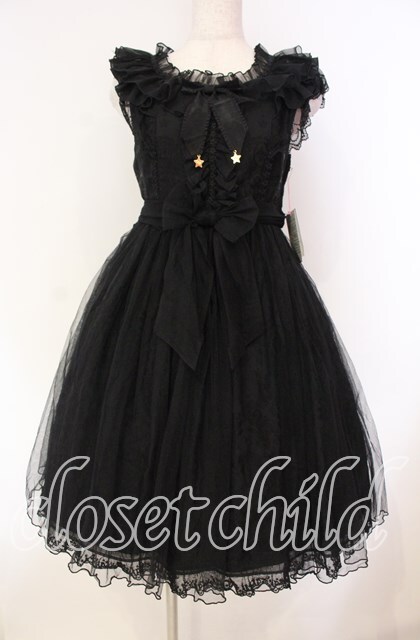 Angelic Pretty / 賛美の星々と祈りの天使達ジャンパースカート クロ O