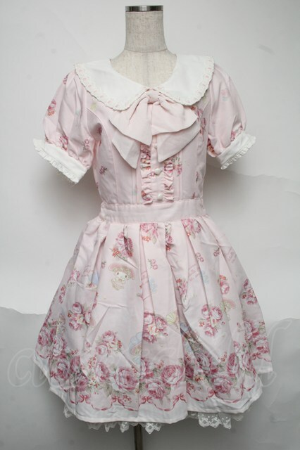 LIZ LISA / シェルローズマイメロワンピース ピンク S-25-07-03-037-LO