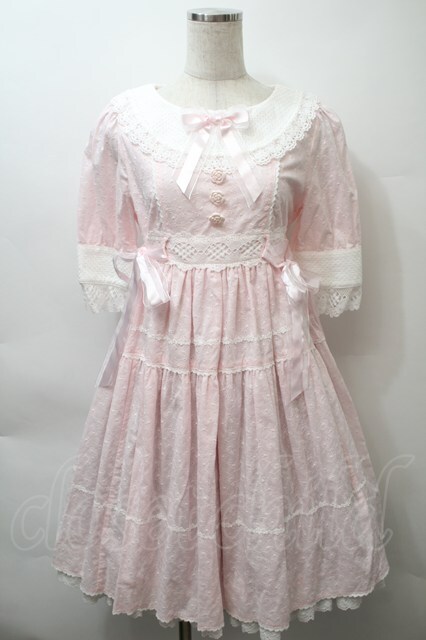 BABY,THE STARS SHINE BRIGHT / はわせティアードワンピース ピンク S