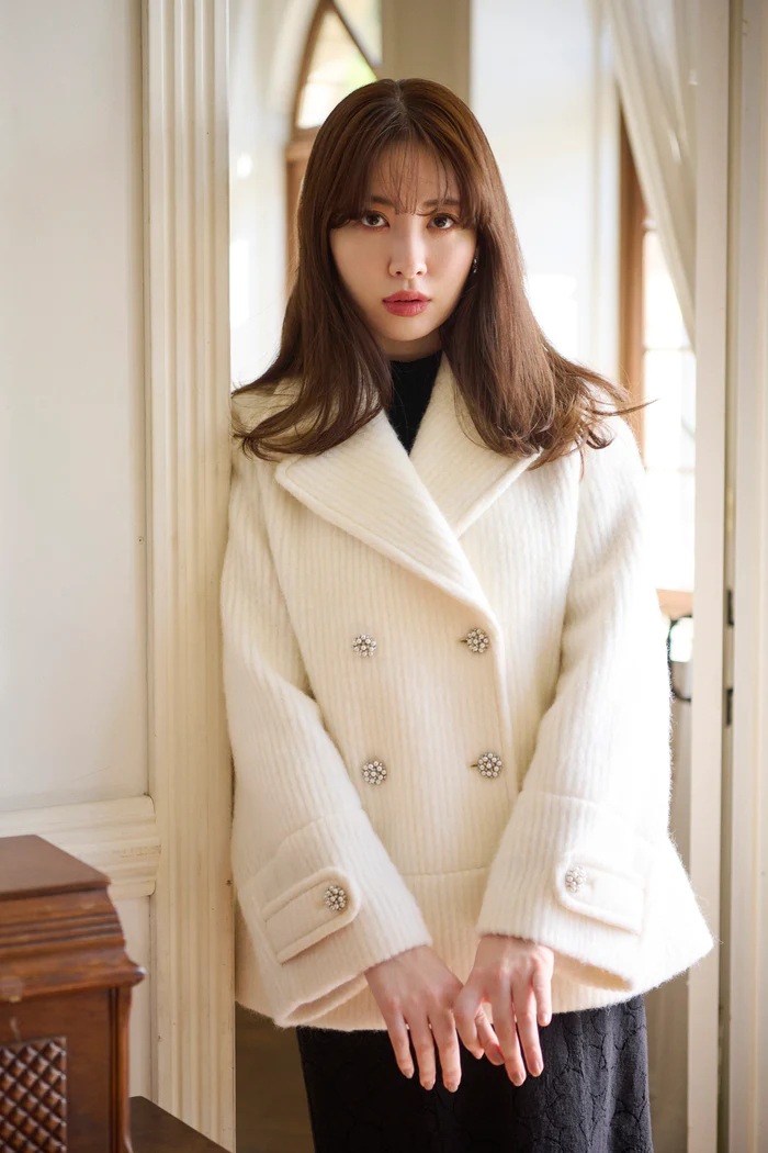 Odette Wool-Blend Coat,レディース