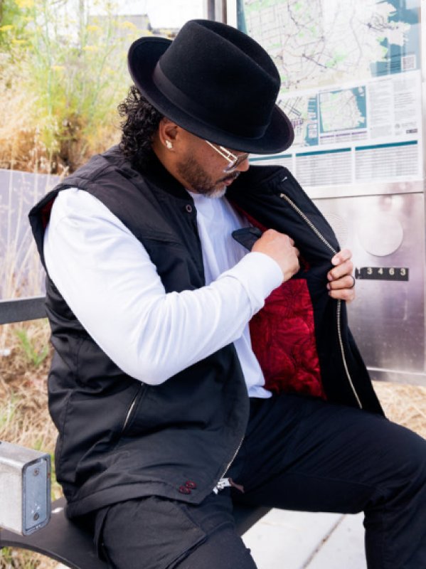 ダービーオブサンフランシスコ 302スタイル・ベスト/ブラックレッド