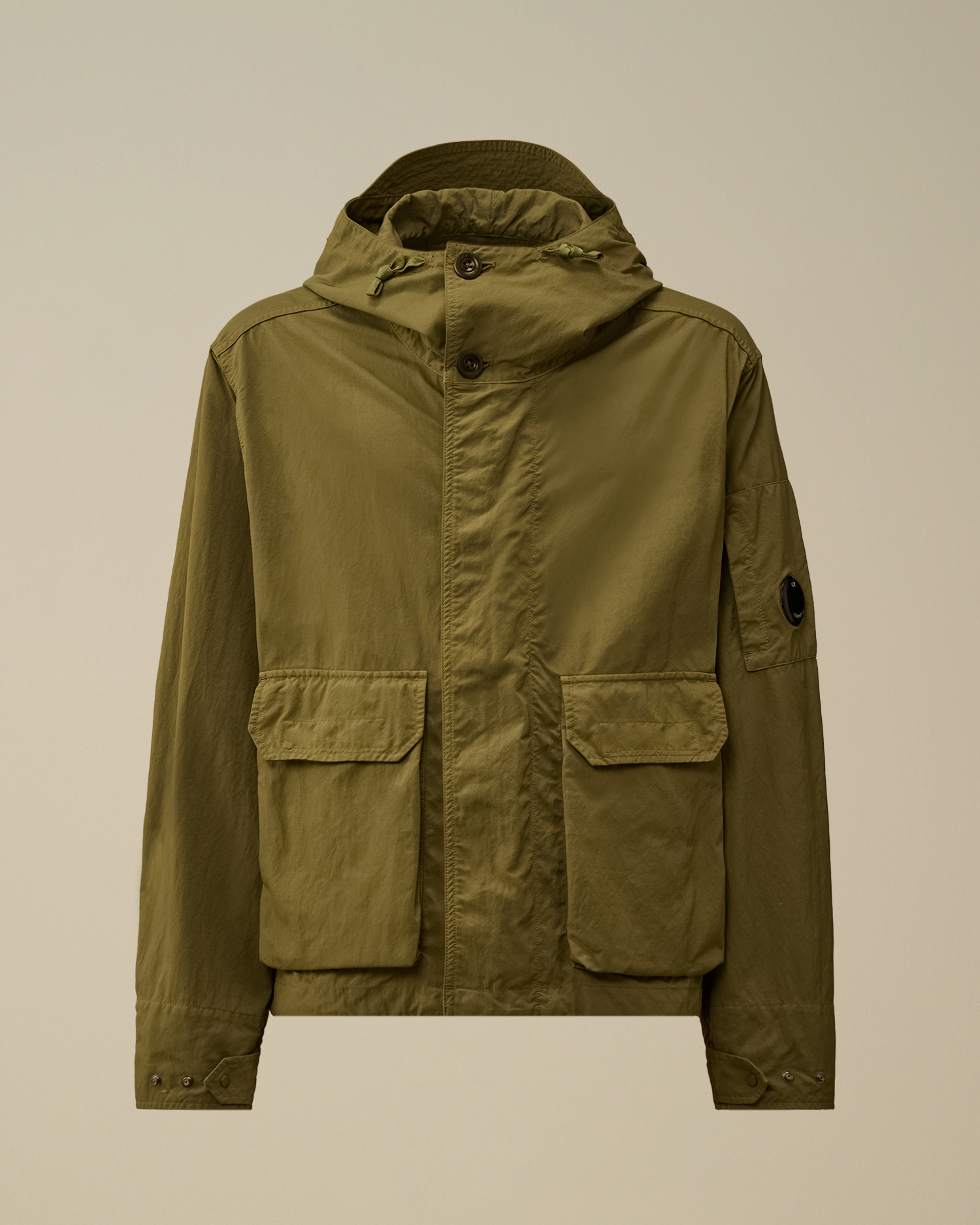 Green Twill Hooded Short Jacket | CPC UK Online Store