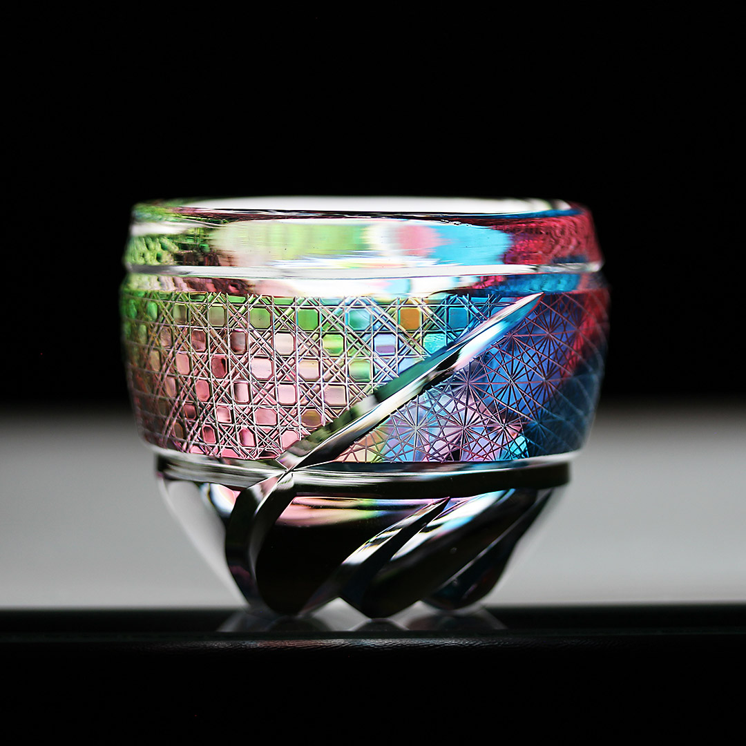 Jewel Kiriko 虹色の切子酒杯の通販情報 - Craft Style