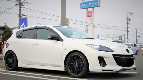 BL系アクセラスポーツにBLITZの車高調取付☆ | 浜松店 | 店舗ブログ