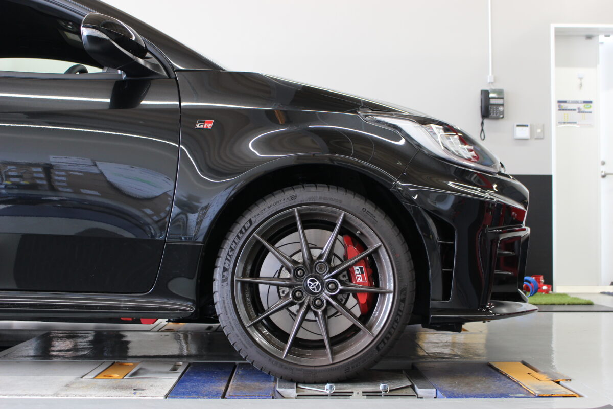 GRヤリスのローダウン】ガレージ ジーフォース オリジナルダウンサス