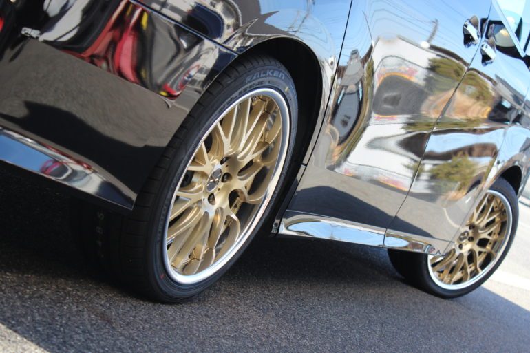 709Mサムライゴールドをヴェルファイアに装着♪ | 知立店 | 店舗ブログ