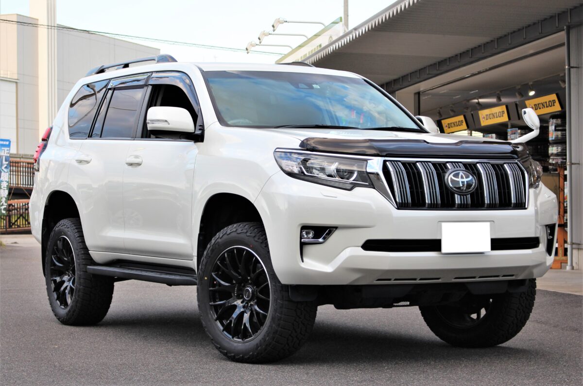 150プラド をアゲる。モトレージ TERRA コイルスプリング x ファルケン