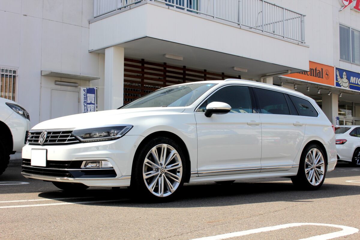 パサートヴァリアントをローダウン！電子制御ダンパーをアイバッハ