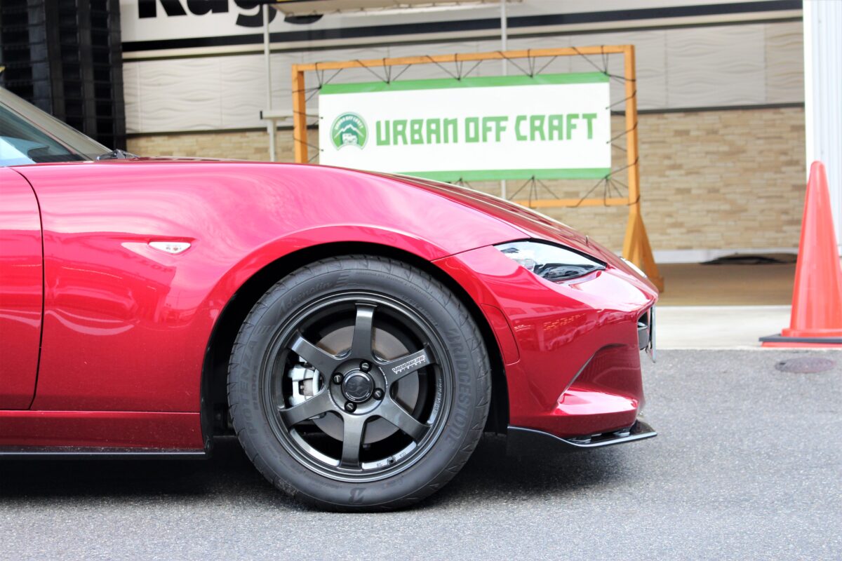 NDロードスターRF】オートエグゼのダウンスプリングでローフォルム