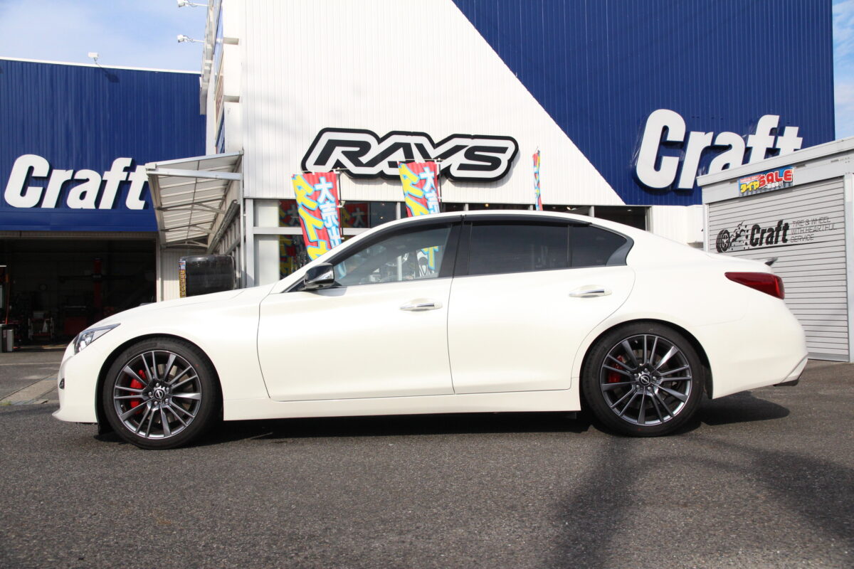 スカイライン400R（RV37）にRSR のローダウンサスペンション Ti2000