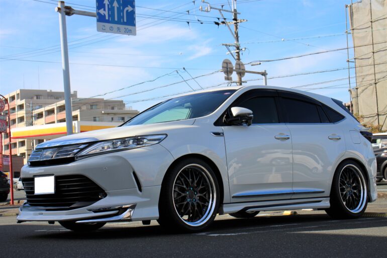 ハリアー 60系リアキャンバー補正 タイヤ内べり防止 純正加工 陰に潜む