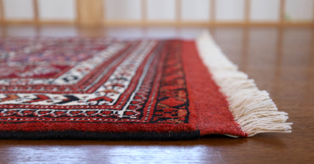 トルクメン絨毯 130×87cm 水色 イラン・トルクメン族｜クラフトワーク