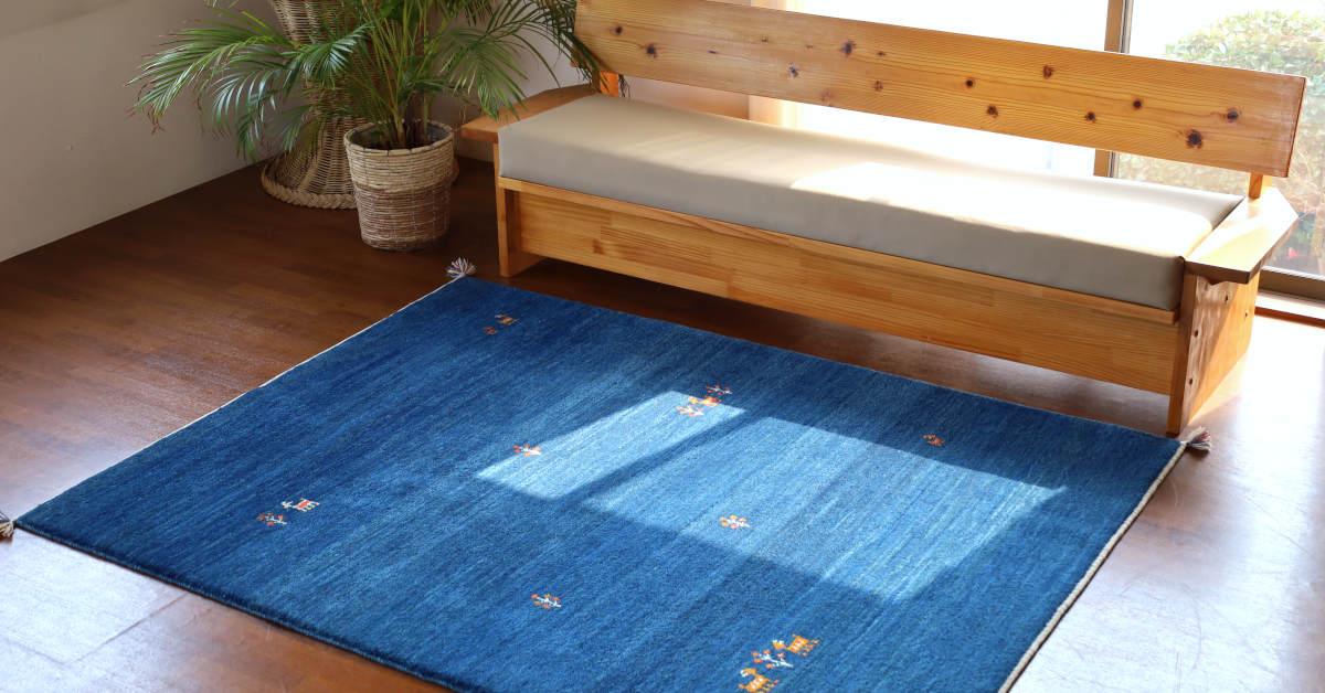 ギャッベリビングサイズ（200×150cm）｜手織ラグの店クラフトワーク
