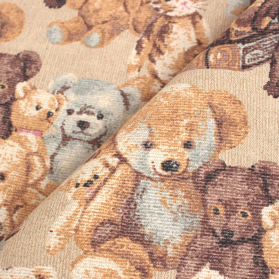 ゴブラン調テディベア生地 50cmカット｜手芸専門店クラフトハート