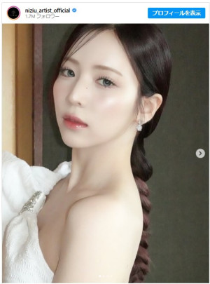 NiziU マヤ、美背中輝く大人ショットにファン歓喜 「美術館に飾って