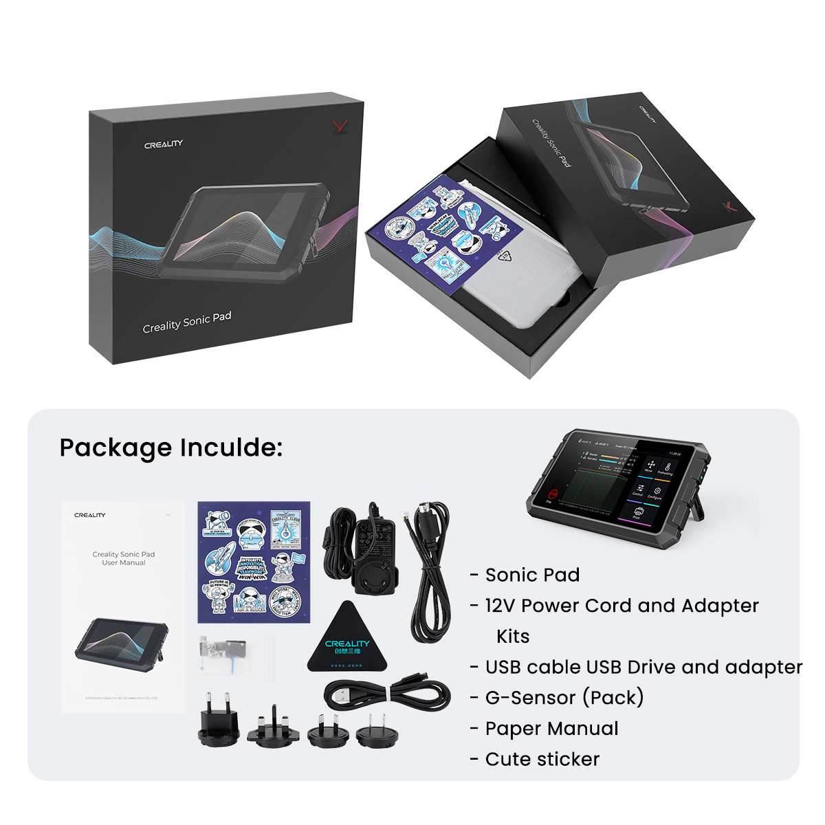 Creality Sonic Pad, Klipper Firmware Screen For Ender-3/Ender-3S1