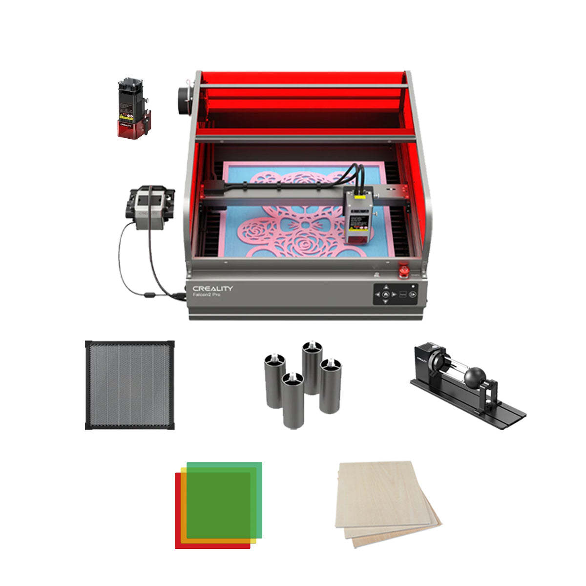 Versatile Laser Engraving and Cutting Machine Falcon 2 Pro 40W