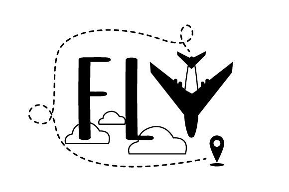 Fly - Word Art SVG Cut file by Creative Fabrica Crafts · Creative