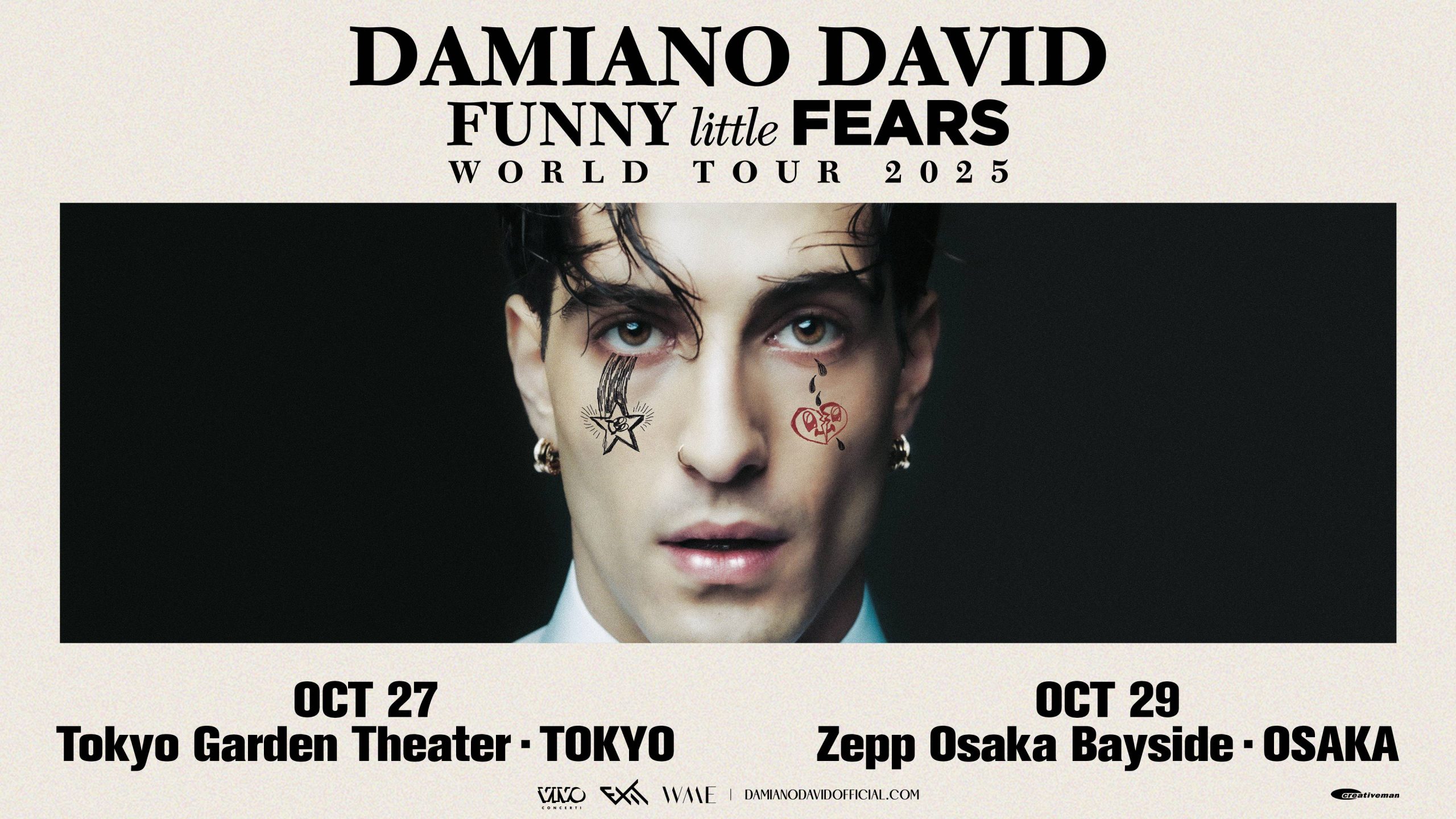 DAMIANO DAVID グッズ販売のご案内 - CREATIVEMAN PRODUCTIONS