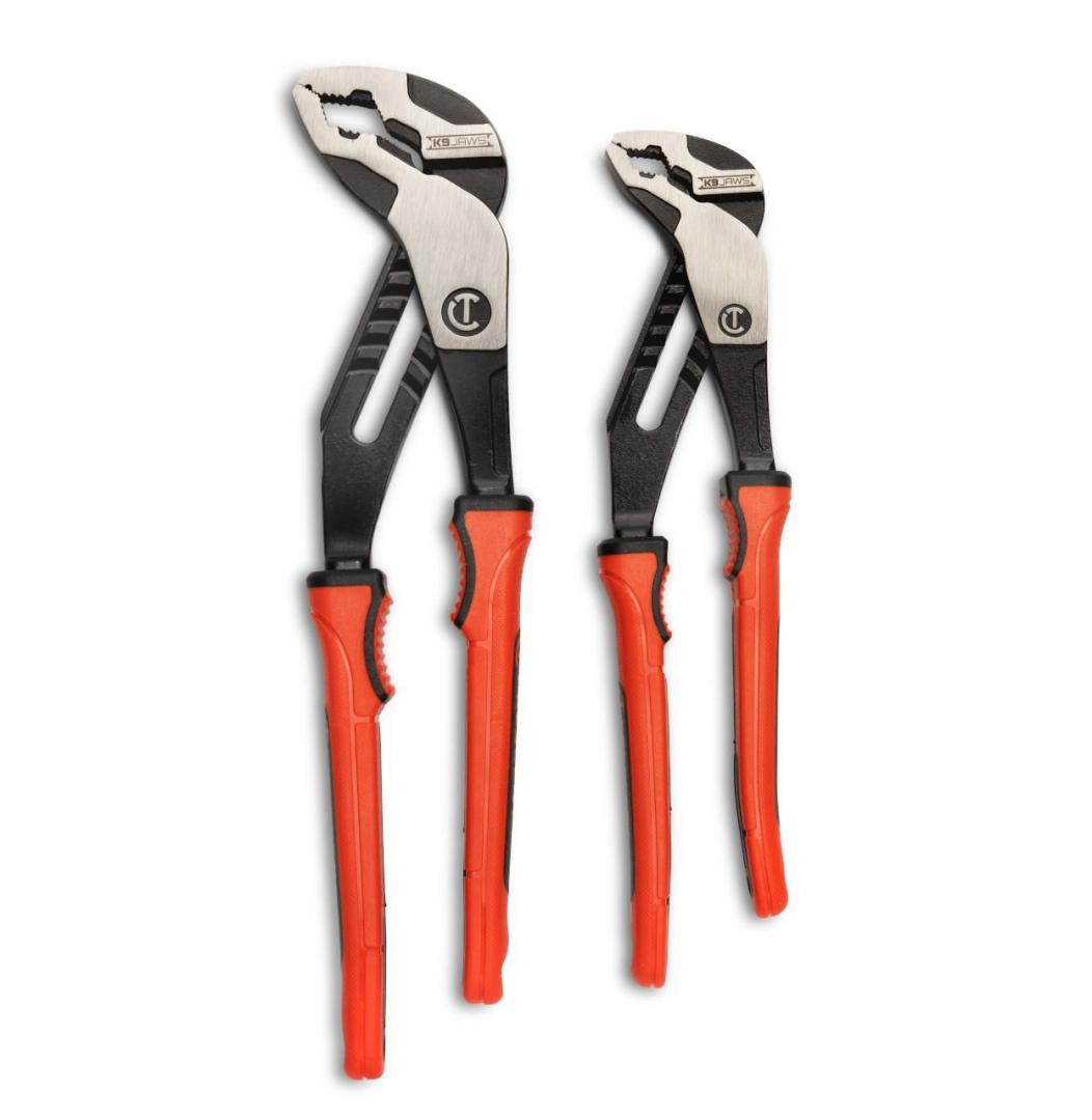 2Piece Z2 K9 V-Jaw Dual Material Tongue and Groove Plier Set