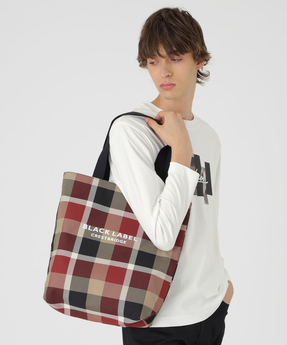 一部店舗限定】クレストブリッジチェックリバーシブルトート（バッグ