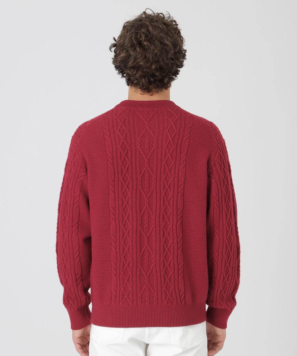 カシミヤミックスアランニット（ニットウェア）｜BLACK LABEL