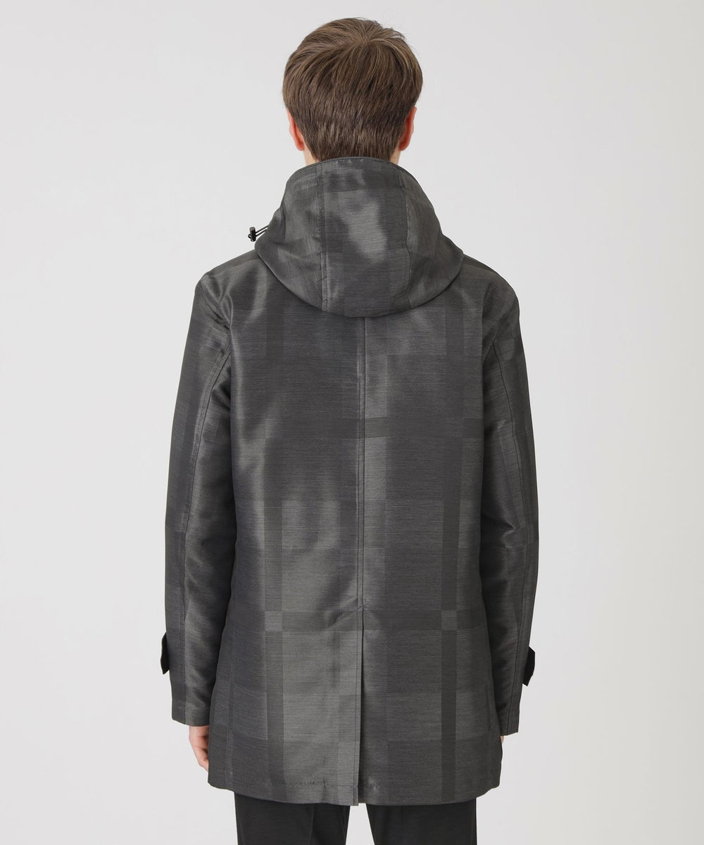 シャドーチェック10monthショートパーカー（ブルゾン）｜BLACK LABEL