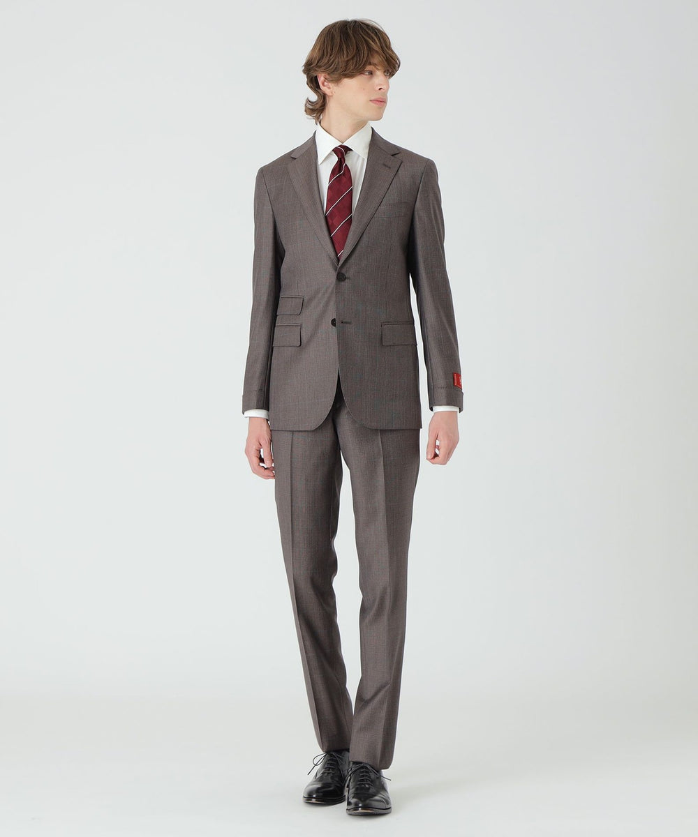 一部店舗限定】MINOVAクラシカルブラウングレンチェックスーツ（スーツ