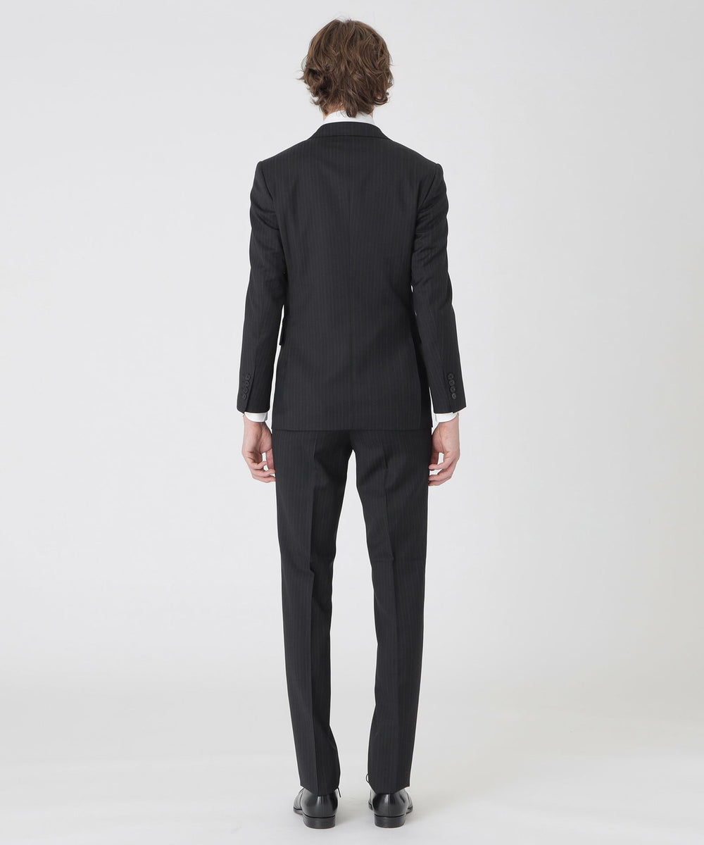 トーナルブルーシャドーブラックストライプスーツ（スーツ）｜BLACK