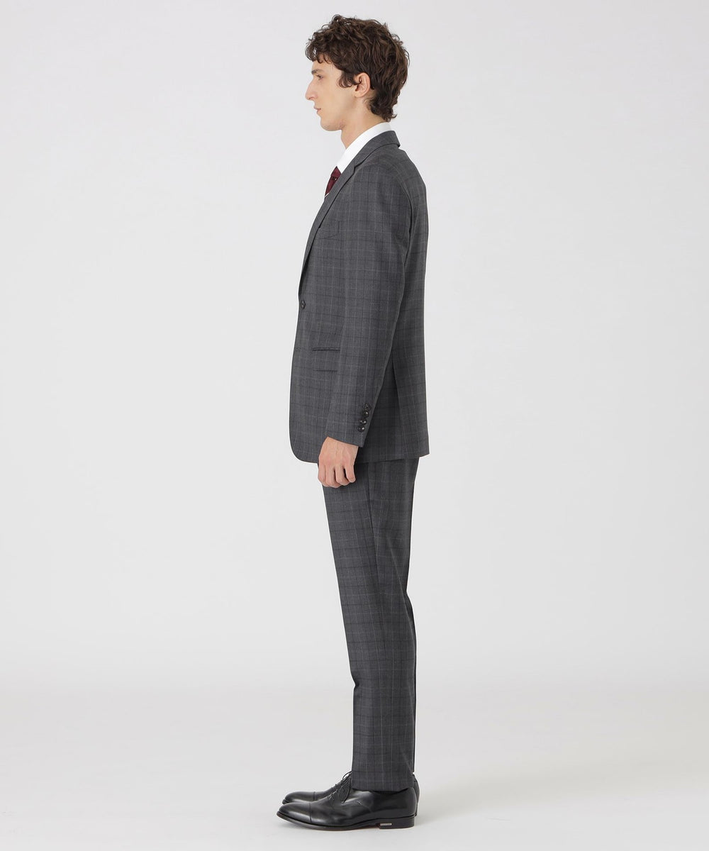 チャコールグレーマルチカラーチェックスーツ（スーツ）｜BLACK LABEL