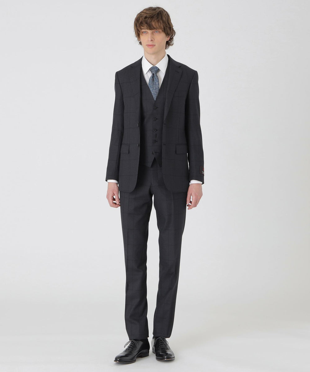 MIYUKI TOPグレーシャドーグレンチェックスリーピーススーツ（スーツ