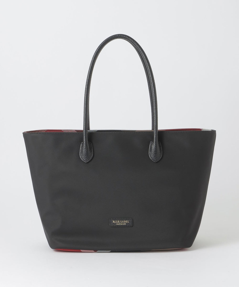 パーシャルクレストブリッジチェックナイロントート（バッグ）｜BLUE