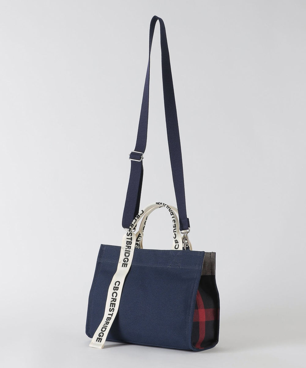 パーシャルクレストブリッジチェックキャンバス2WAYショルダー（バッグ