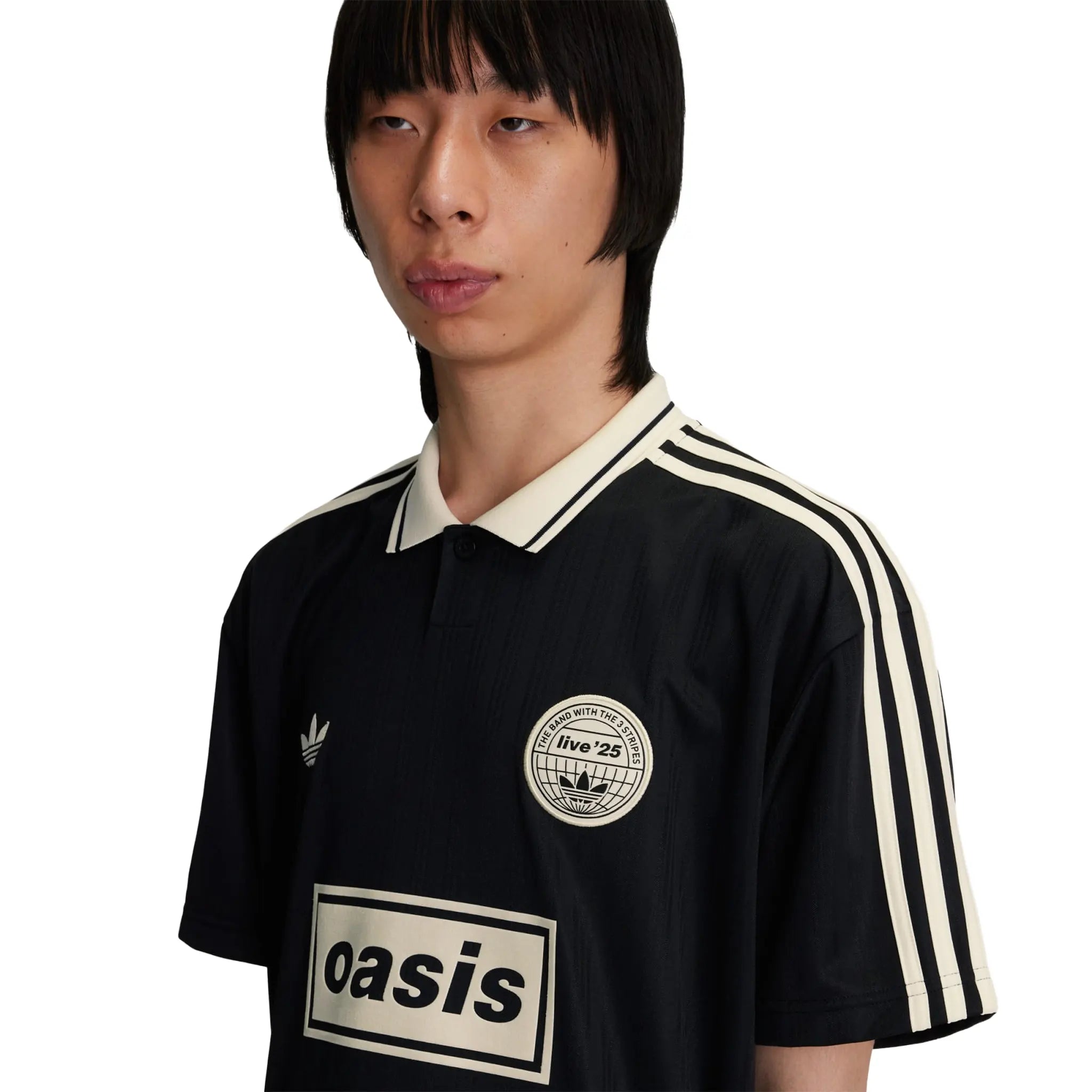 Adidas x Oasis Tour Jacquard Black Jersey | KT3437