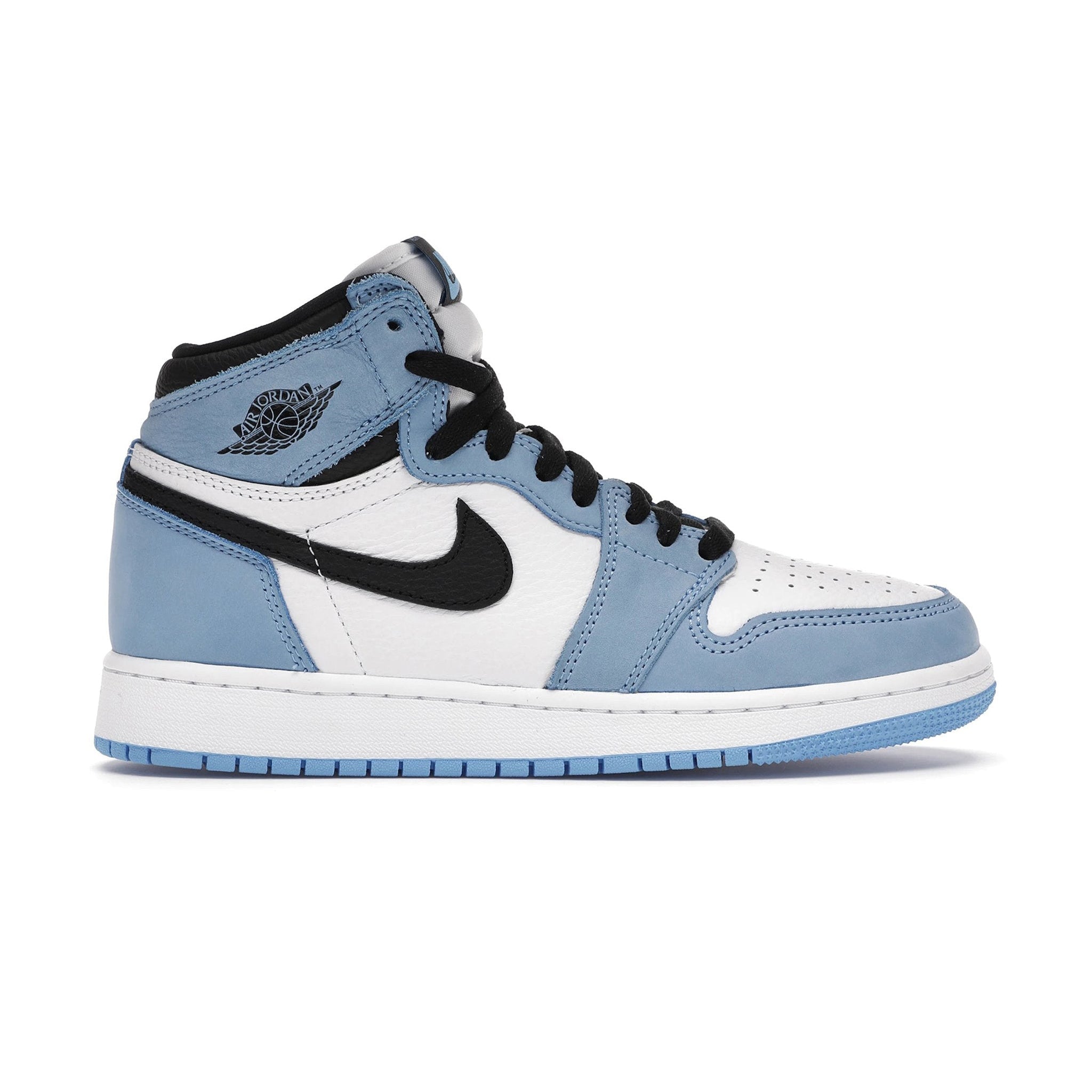 Air Jordan 1 Retro High White UNC University Blue Black (GS