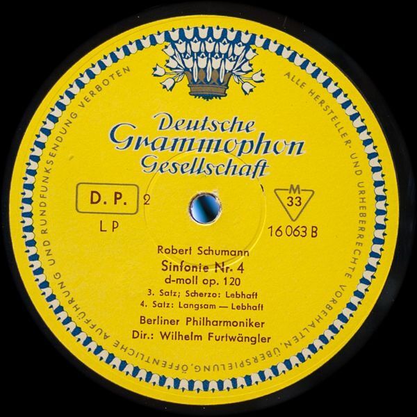 ヴィルヘルム・フルトヴェングラー指揮/シューマン：交響曲第4番ニ短調