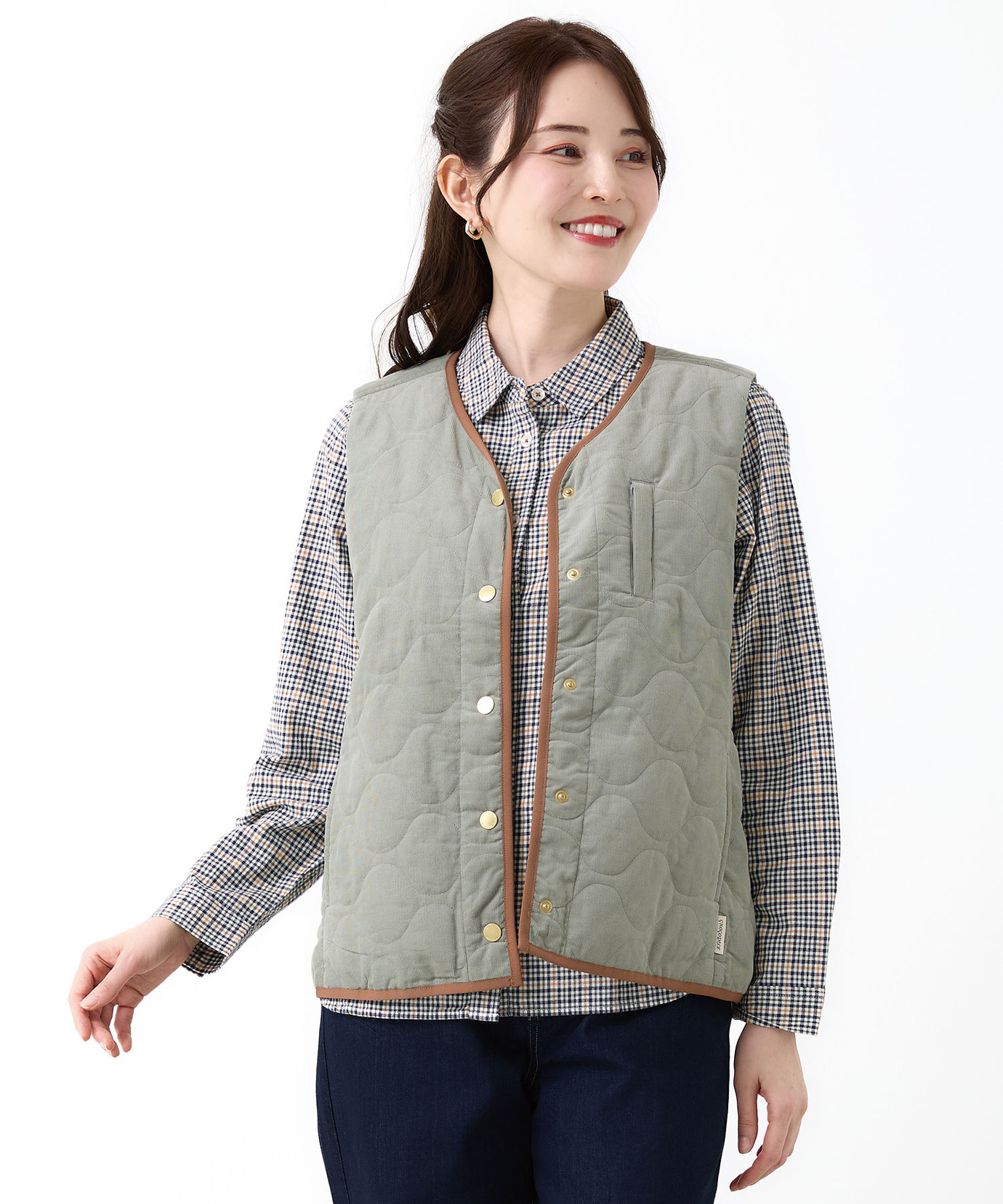 レディース キルティング 中綿 ベスト通販 [0104-55404