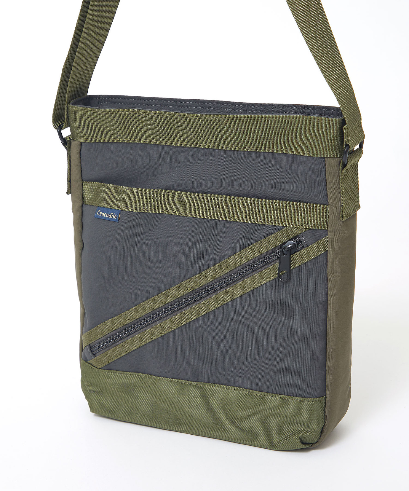 メンズ ナイロン ジップデザイン ショルダーバッグ通販 [1608-55804