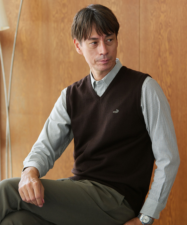 メンズ 10ゲージVネックベスト【洗濯機洗いOK】通販 [1603-06582