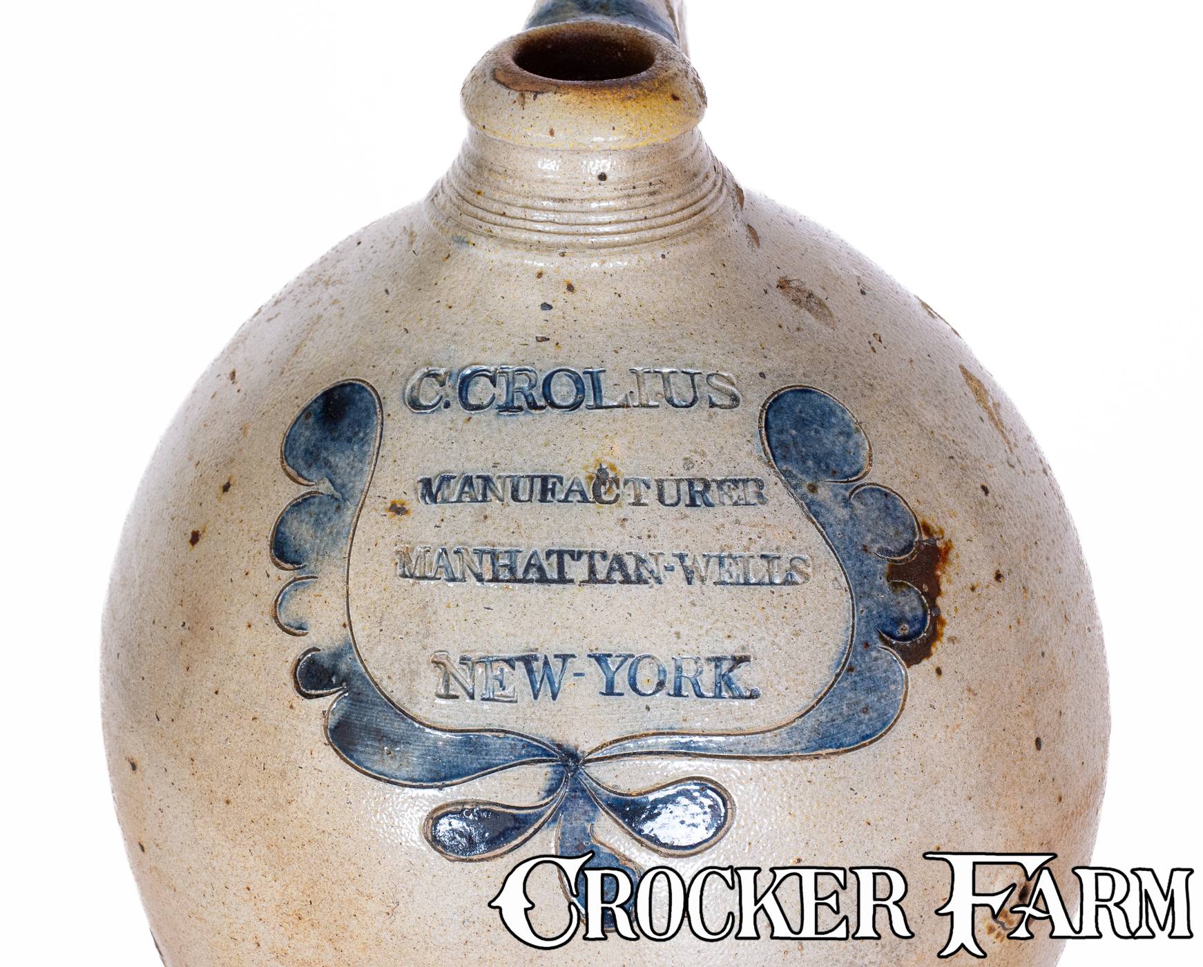 Fine C. CROLIUS / MANUFACTURER / MANHATTAN-WELLS / NEW-YORK