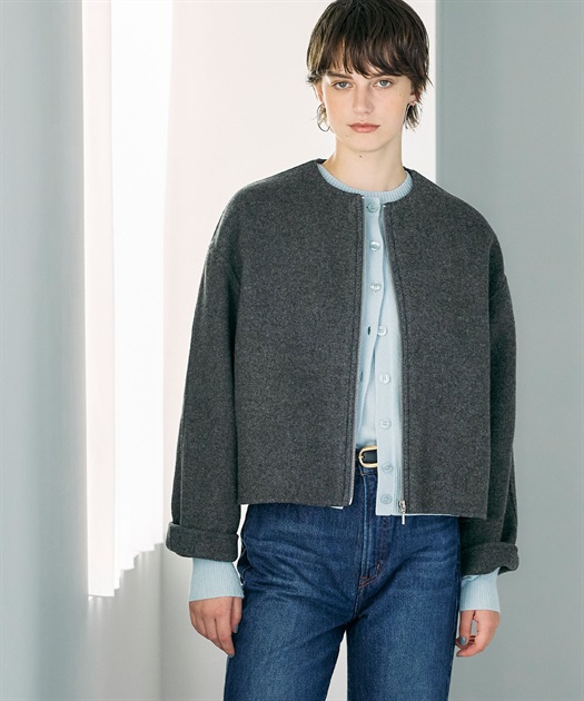 ウールメルトンミドルリバーコート N.O.R.C｜クロスプラス公式通販サイト