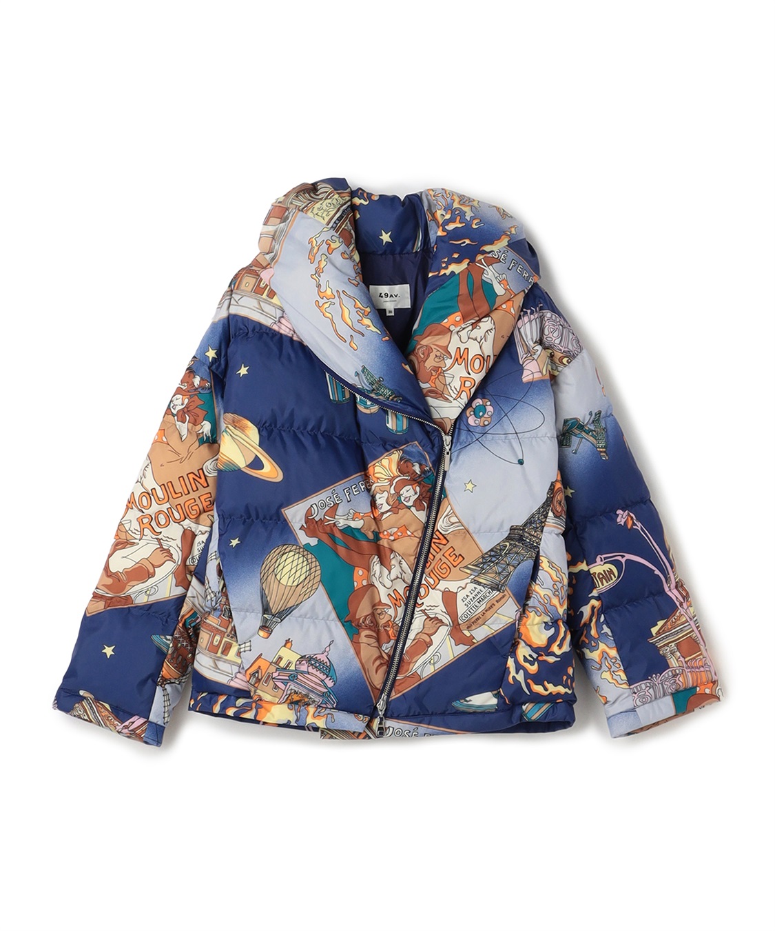 パリナイト総柄ショートダウンジャケット 49AV JUNKO SHIMADA｜クロス