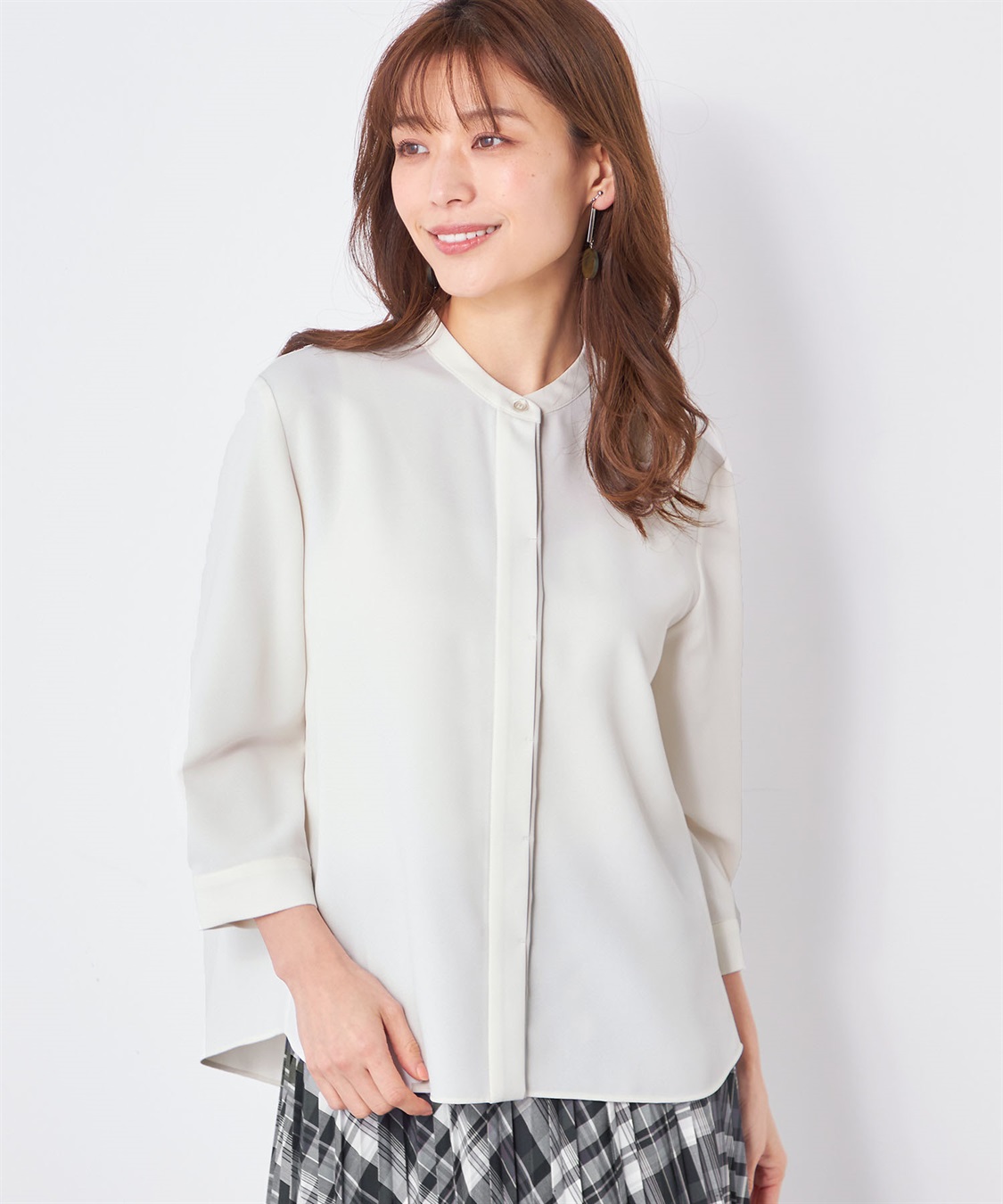 バイカラーブラウス A/C DESIGN BY ALPHA CUBIC｜クロスプラス公式通販