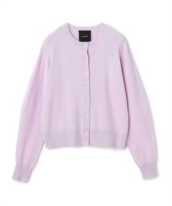 CASHMERE100%】カシミヤクルーネックニットカーディガン N.O.R.C