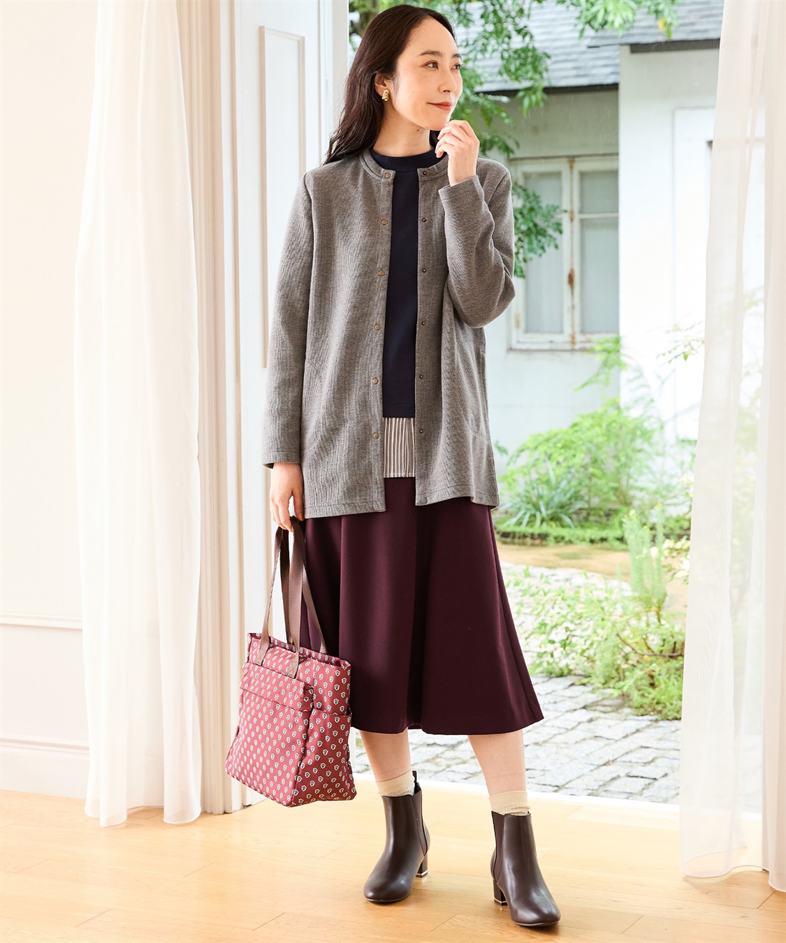 ダブルフェイスカーディガン DECOY｜クロスプラス公式通販サイト