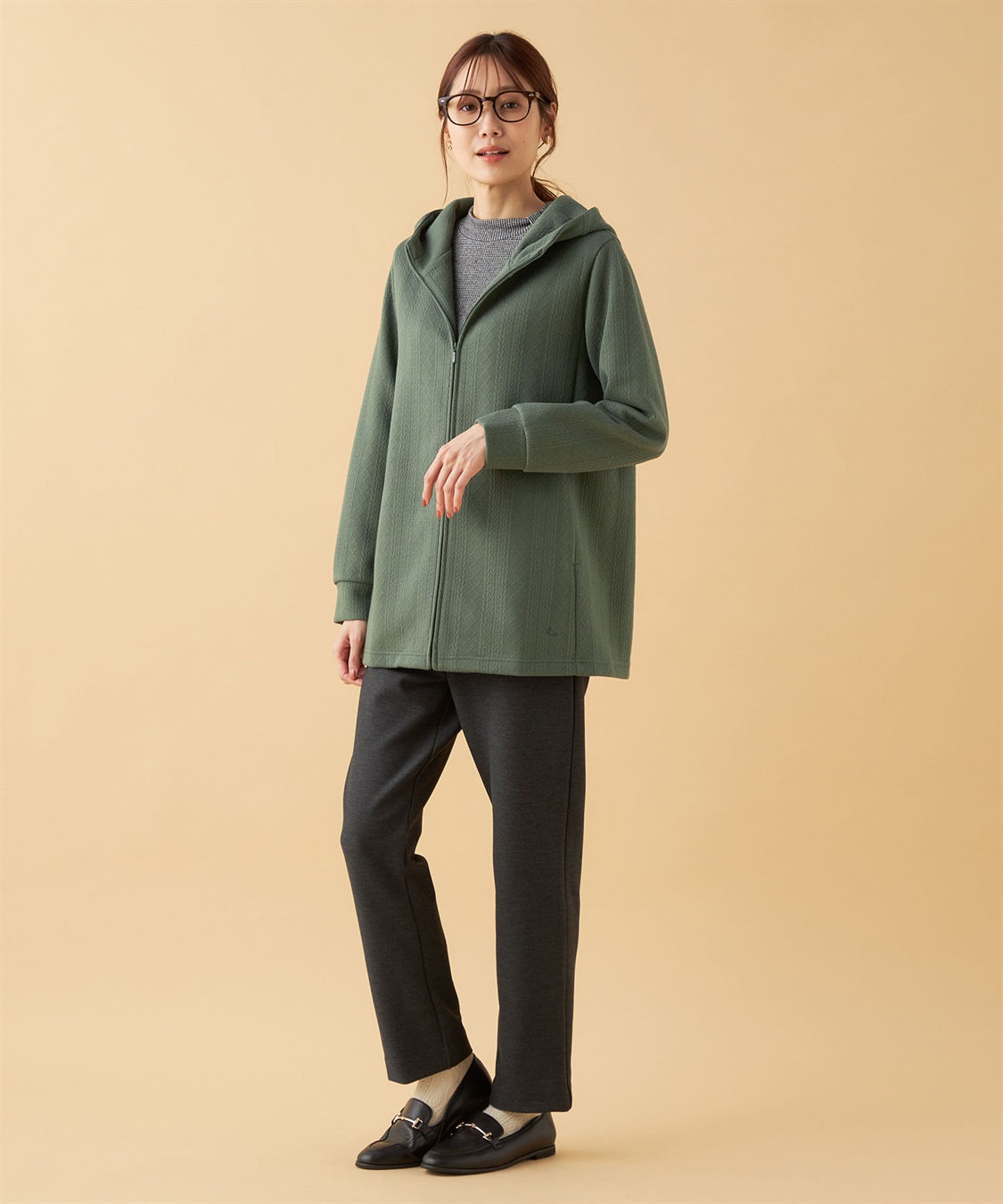 ふくれジャガードジップパーカー DECOY｜クロスプラス公式通販サイト