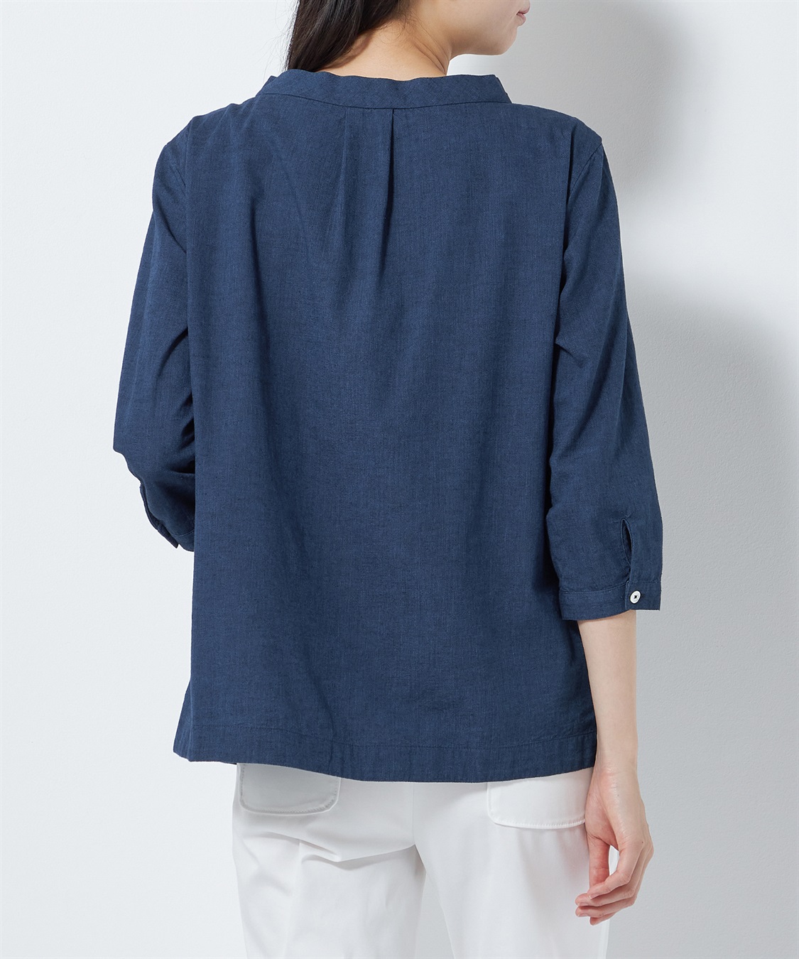 フロントタックダンガリーブラウス 49AV JUNKO SHIMADA｜クロスプラス