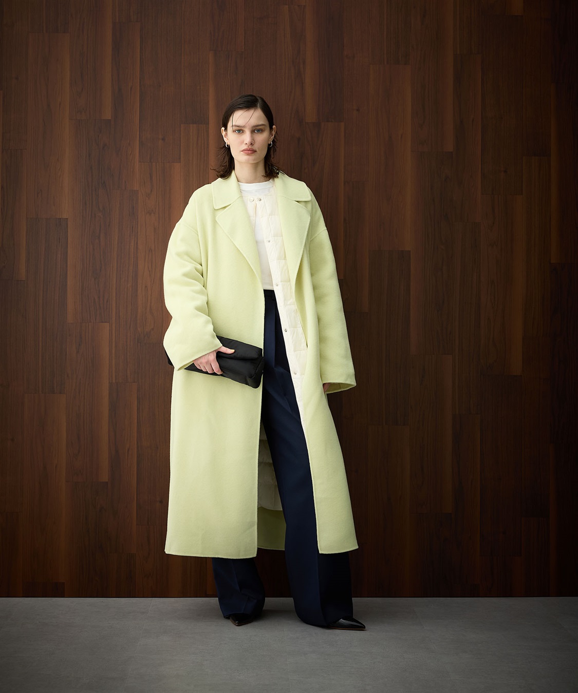 ウールメルトンロングリバーコート N.O.R.C｜クロスプラス公式通販サイト