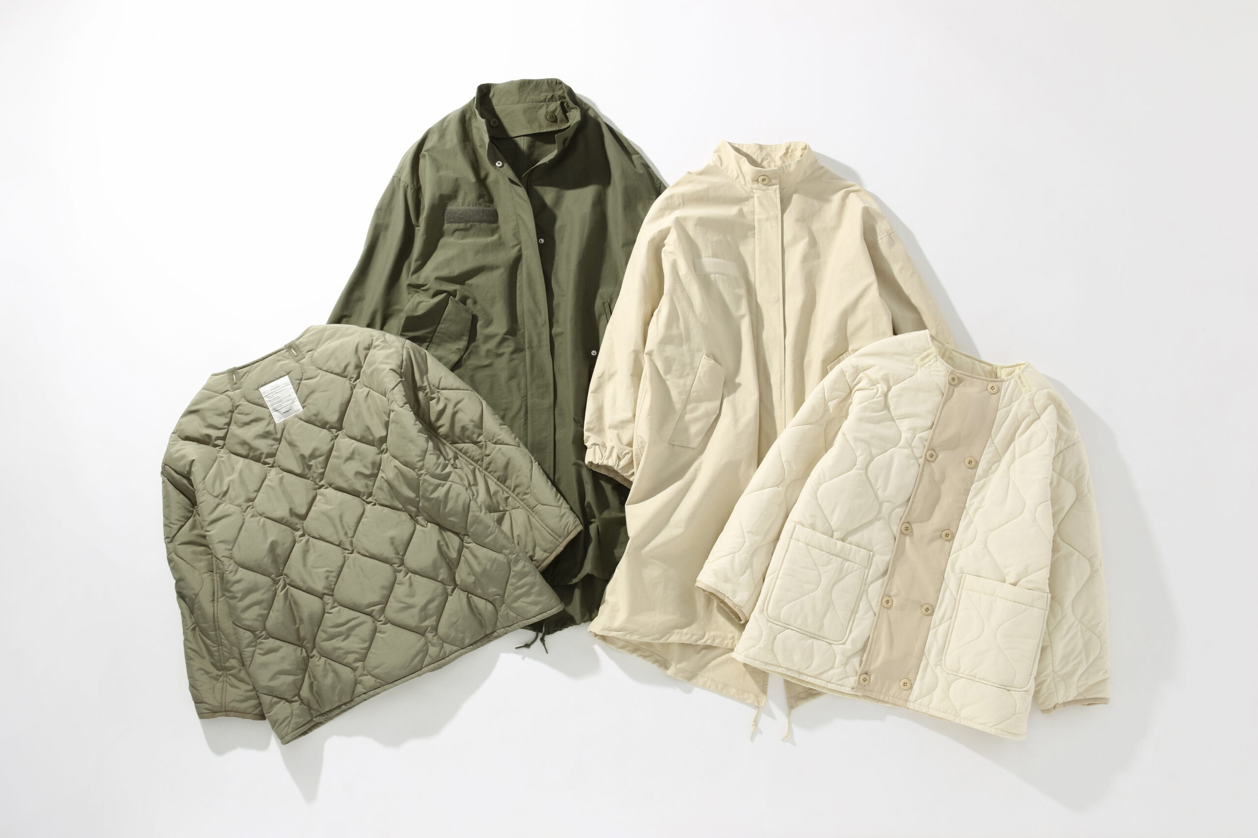 ReNorm 大人気！YUKIさんコラボ《M65コート×中綿ブルゾンセット》の着